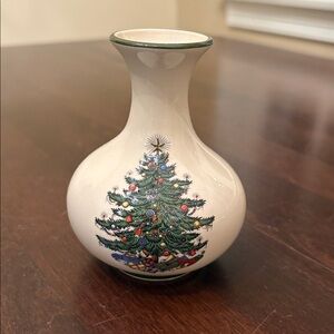 Festive Christmas Tree Bud Vase